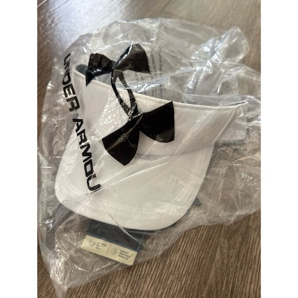 New Under Armour Women's Launch Run Visor White color tennis hat one size - Picture 6 of 9